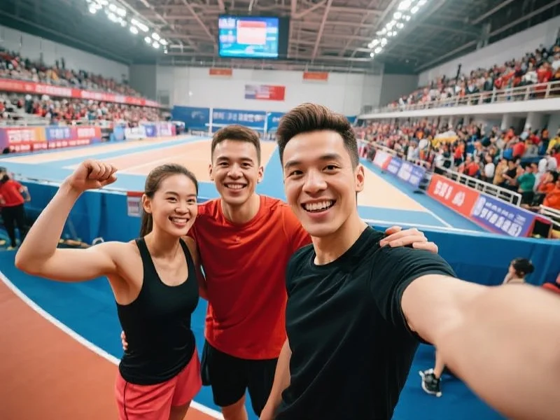 自拍记录体育瞬间